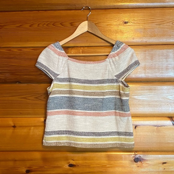 Madewell Texture & Thread Button-Front Top - S - Picture 2 of 5